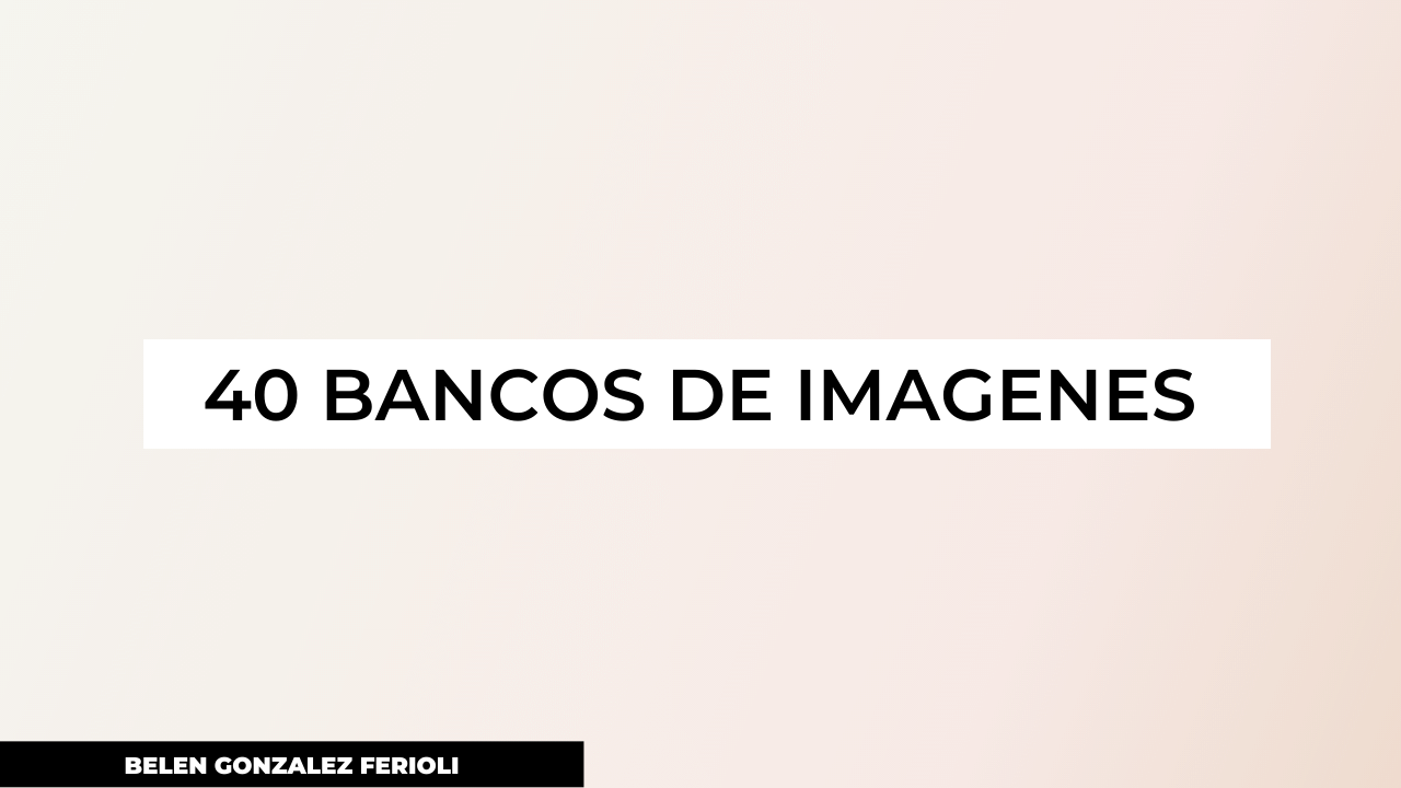 40 bancos de imagenes